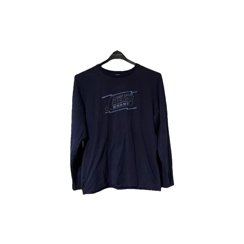 Lucky Brand Men’s Navy Blue Shirt XL. Casual Long Sleeve Sleepwear Night. Pajama